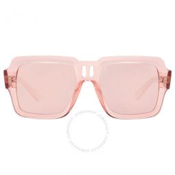Magellan Bio Based Pink Mirror Square Unisex Sunglasses