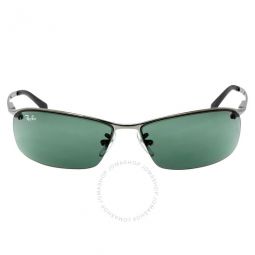 Green Classic Rectangular Unisex Sunglasses