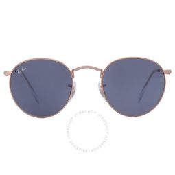 Round Metal Blue Unisex Sunglasses