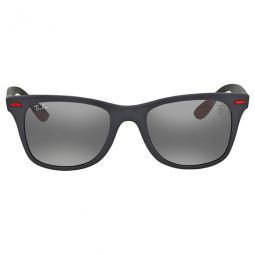 Scuderia Ferrari Grey Mirror Square Unisex Sunglasses