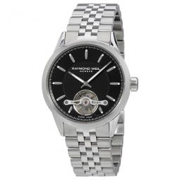 Freelancer Automatic Black Dial Mens Watch