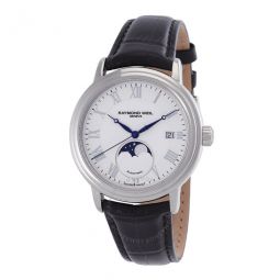 Maestro Automatic Moon Phase White Dial Mens Watch
