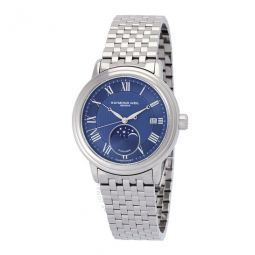 Maestro Automatic Moon Phase Blue Dial Mens Watch