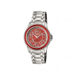 Mens Williamsburg Stainless Steel Red Dial