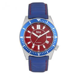 Francis Red Dial Mens Watch