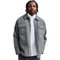 Wool Long-Sleeve Overshirt - Mens
