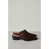 POINTED MULES - BROWN