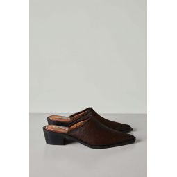 POINTED MULES - BROWN