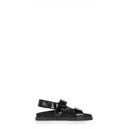 Piping Velcro Mold Sandals - black