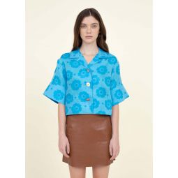 Meryl Shirt - Flower Blue