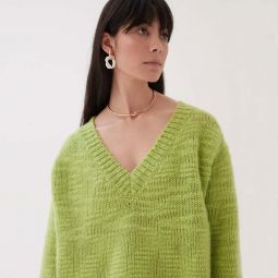 Elliot Wool Sweater - Lime Green