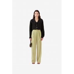 Reine Trousers - Tailored Suiting Sage