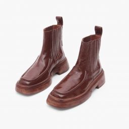Leah Boot - Leather Liquid Rust