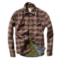 Relwen Mens Quilted Flannel Shirtjacket