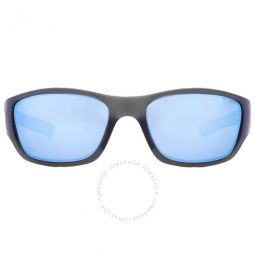 Heading Blue Water Polarized Wrap Mens Sunglasses