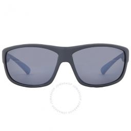 Caper Graphite Polarized Wrap Mens Sunglasses