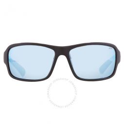 Border Blue Water Polarized Wrap Mens Sunglasses