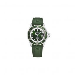 Men's Diver Rubber Green Dial Watch