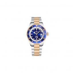 Men's Diver Stainless Steel Blue Dial Watch