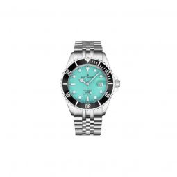 Men's Diver Stainless Steel Green Dial Watch