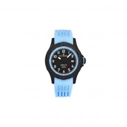 Men's Air speed Rubber Black and Blue Dial Watch