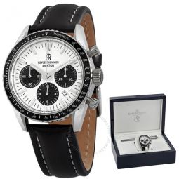 Aviator Chronograph Automatic Silver Dial Mens Watch