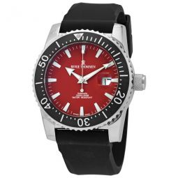 Diver Automatic Red Dial Mens Watch