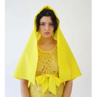 Aurora Lace Slip Dress - Yellow