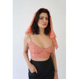 Lace Overlay Marilyn Top