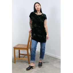 Velvet Box Dress - Spruce