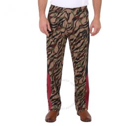 Mens Tiger Twiga Jacquard Technical Jersey Trackpants, Size X-Small