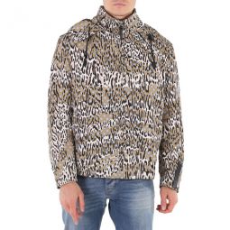 Mens Animal Oddity-Print Windbreaker Jacket, Brand Size 46 (US Size 36)