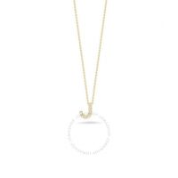 Love Letter J Pendent with Diamonds