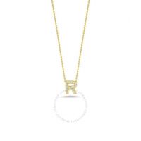 Love Letter R Pendant Yellow Gold And Diamonds R - 001634Aychxr