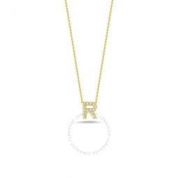 Love Letter R Pendant Yellow Gold And Diamonds R - 001634Aychxr
