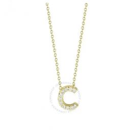 Love Letter C Pendent with Diamonds