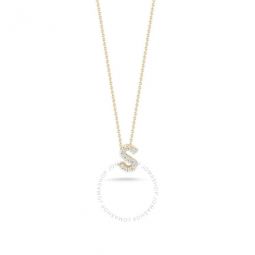 Tiny Treasure 18K Yellow Gold Letter “S” Initial Necklace