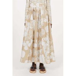 Tameoo Print Skirt - Linen