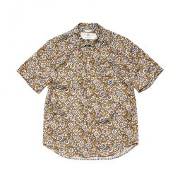 Maker Shirt Short Sleeve top - Gold Floral