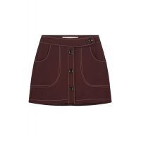 Retro Mini Skirt - Mulberry