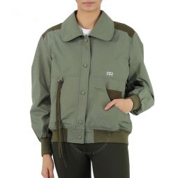 Ladies Olive Power Cotton Jacket, Brand Size 36 (US Size 2)