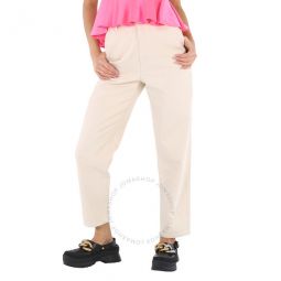 Ladies White Denim Bloom Jeans, Brand Size 36 (US Size 2)