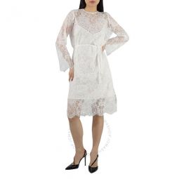 Ladies White Lace Monza Guipure Dress, Brand Size 36 (US Size 2)