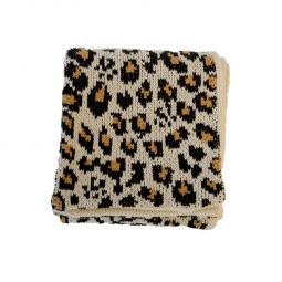 RoToTo Reversible Chunky Muffler - Leopard/Ivory