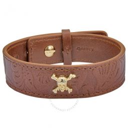 Disneys Pirates of The Caribbean Brown Leather Bracelet