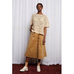 COLD TOWN SKIRT - BEIGE CORDUROY