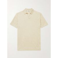 Knitted Cashmere and Silk-Blend Polo Shirt