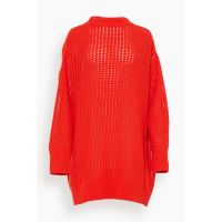 Knit Sweater in Rosso