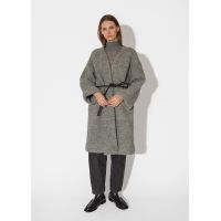 Twill Knit Coat - Mid Gray