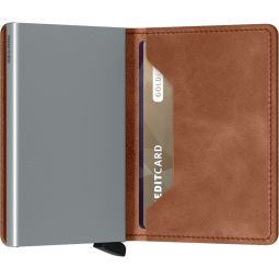 Secrid Slimwallet - Vintage Cognac/Silver